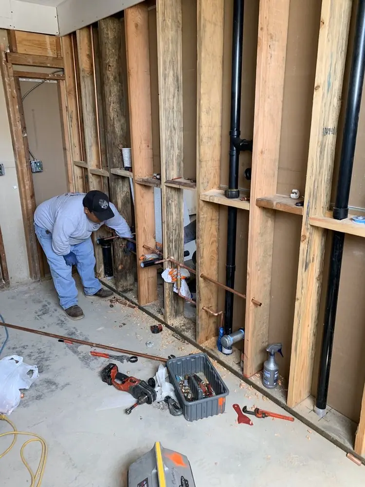 Commercial rough-in plumbing for Water Heater Replacement in Tourist District
